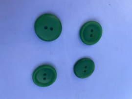 Knoop groen met rand 18mm
