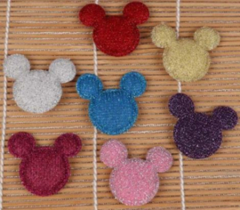 Mickey mouse zilver-goud-zwart-blauw-rood-hot pink-licht roze-paars