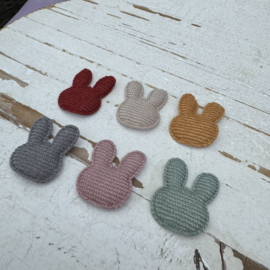 Nijntje rib glitter 3cm diverse kleuren