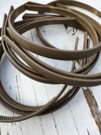 Diadeem mat zwart 1.3cm