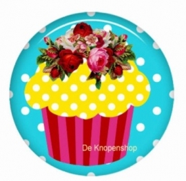 Flatback cupcake geel (k788)