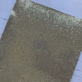 Leer glitter goud hexagon