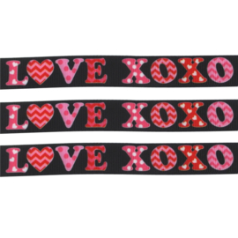 Sierband "XOXO LOVE"1,5cm