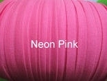 Skinny haarband elastiek neon roze