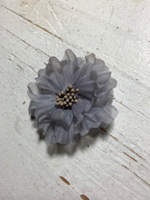 Vintage bloem grijs 5cm