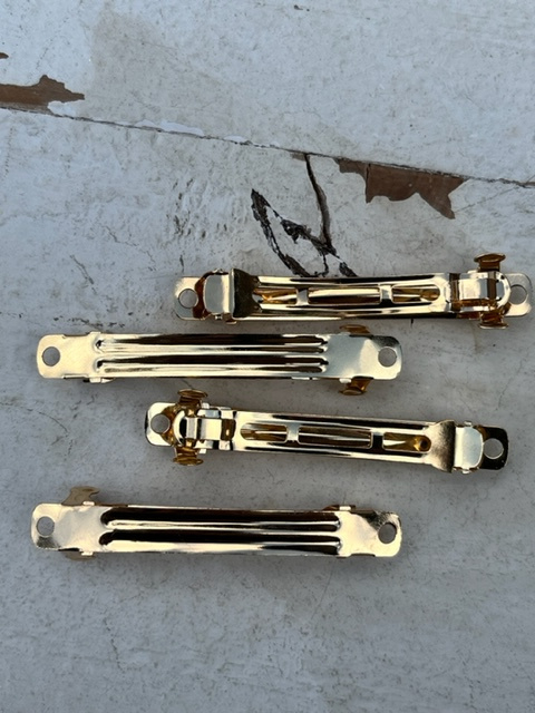 French clips 6cm gold