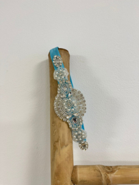 HAARBAND STRASS BLAUW | MADELIEF