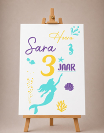 RAAMSTICKER VERJAARDAG (40 x 75 cm) | ZEEMEERMIN