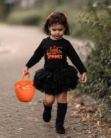 HALLOWEEN OUTFIT SPOOKY | ZWART-ORANJE