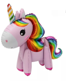 UNICORN PAARDJE FOLIEBALLON ROZE