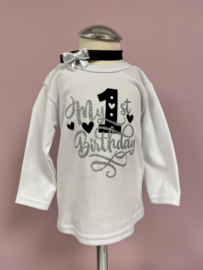 VERJAARDAG SHIRT BIRTHDAY ZILVER 1 T/M 8 JAAR | SHIRLEY
