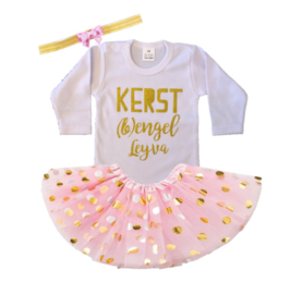 KERST SET TUTU ROZE + NAAM | KERST (B)ENGEL