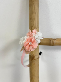 DIADEEM BLOEMEN, PEACH | CHANTAL