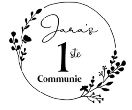 Raamsticker 1ste Communie (45 x 50 cm)