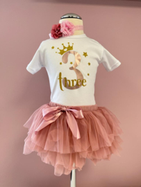 VERJAARDAGSET TUTU DUSTY PINK, 1 T/M 4 JAAR | MARIT