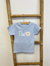 VERJAARDAG SHIRT BABY BLAUW, 1 T/M 4 JAAR  | DAISY