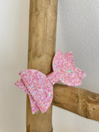 HAARCLIP GLITTERSTRIK, ROZE | MEDINA