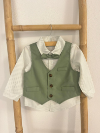 BRUIDSJONKER PAK SAGEGROEN | BENNIE (4-delig)