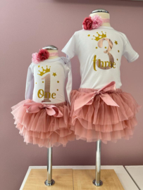 VERJAARDAGSET TUTU DEEP PINK, 1 T/M 4 JAAR | MARIT