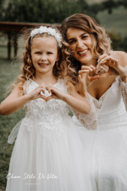 HAARBAND BLOEMEN, WIT | LAURINE
