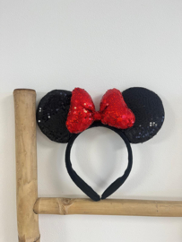 MUIS DIADEEM 3D | ROOD GLITTER *