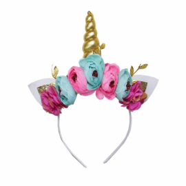 UNICORN DIADEEM BLOEMEN GOUD