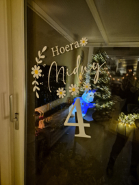 RAAMSTICKER VERJAARDAG  (40 x 70 cm) | DAISY