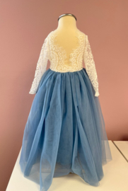 ROMANTISCHE JURK SAGE BLAUW | CHARLOTTE