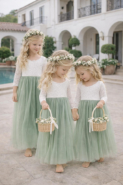 BRUIDSMEISJESJURK SAGEGROEN | CHARLOTTE