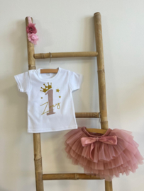 VERJAARDAGSET TUTU DEEP PINK, 1,2,3, 4 JAAR | LOVA