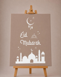 Raamsticker Eid Mubarak (50 x 85 cm)