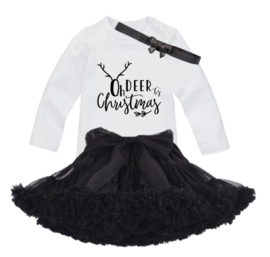 KERST SET PETTISKIRT OH DEER ZWART | MEAGAN