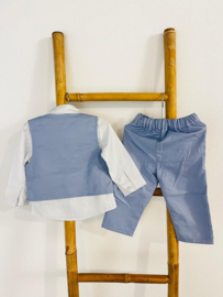 BRUIDSJONKER PAK DUSTY BLUE | BENNIE (4-delig)