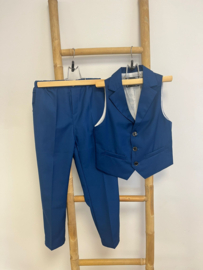 BRUIDSJONKER PAK BLAUW | LEROY  (4-delig) * (ook grote maten!)