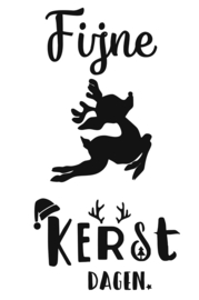 Raamsticker Fijne Kerstdagen (40 x 80 cm)