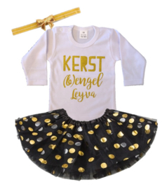 KERST SET TUTU ZWART + NAAM | KERST (B)ENGEL