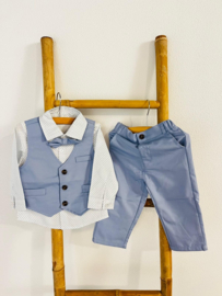 BRUIDSJONKER PAK DUSTY BLUE | BENNIE (4-delig)