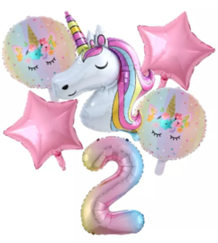 UNICORN VERSIERING (6-delig) | 2 JAAR