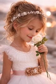 HAARBAND WIT/GOUD | LEONIE