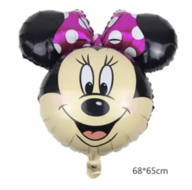 Minnie Mouse hoofd folie ballon roze XXL