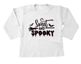 LONGSLEEVE HALLOWEEN SPOOKY | WIT-ZWART