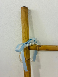 DIADEEM PARELS SAGEBLAUW | PEARL