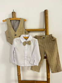 BRUIDSJONKER PAK KHAKI | FLORIS (4-delig)