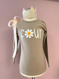 VERJAARDAG SHIRT ZAND, 1, 2 ,3, 4 JAAR  | DAISY