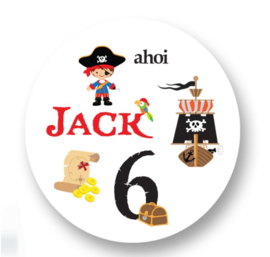 TRAKTATIE STICKER, 20 stuks | PIRATEN