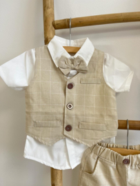 BRUIDSJONKER PAK BEIGE kort | CHARLIE