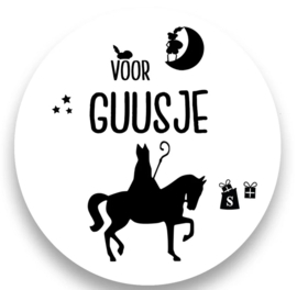 Sinterklaas sticker met Naam 20 stuks + 4 gratis