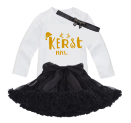 KERST SET PETTISKIRT ZWART/GOUD | AUDREY