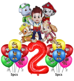 BALLONNENSET 2 JAAR, 16-delig | PAW PATROL