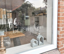RAAMSTICKER SINTERKLAAS | OH KOM ER EENS KIJKEN